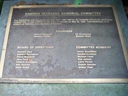 Veterans Committee plaque