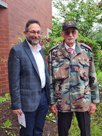 Mayor Adam Sendroff and Tony Griego